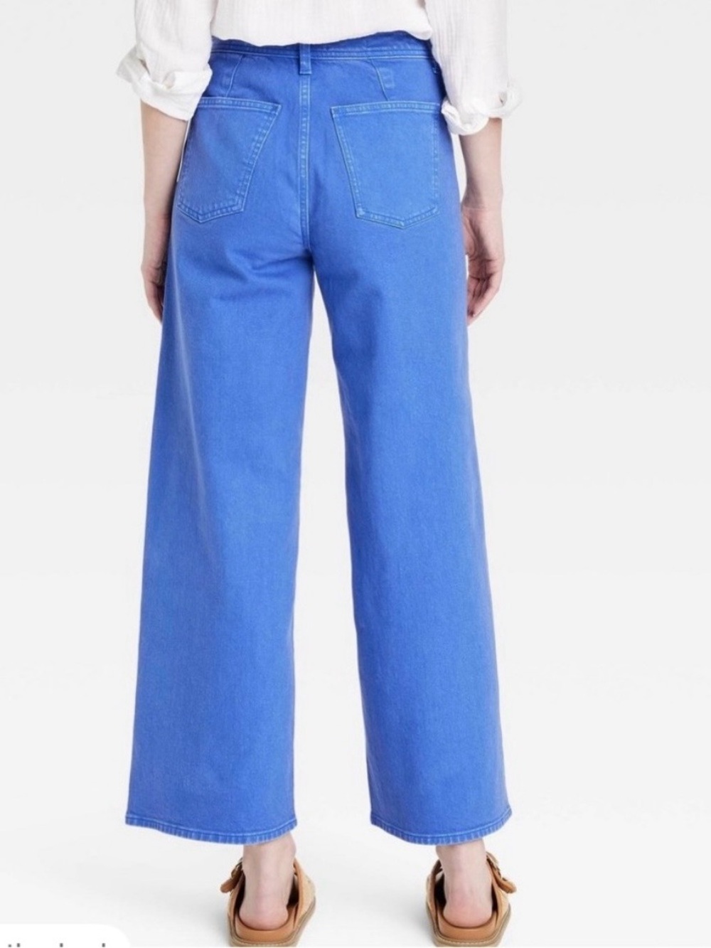 Universal Thread Wide-Leg High-Rise Jeans in Bright Blue - Picture 2 of 3
